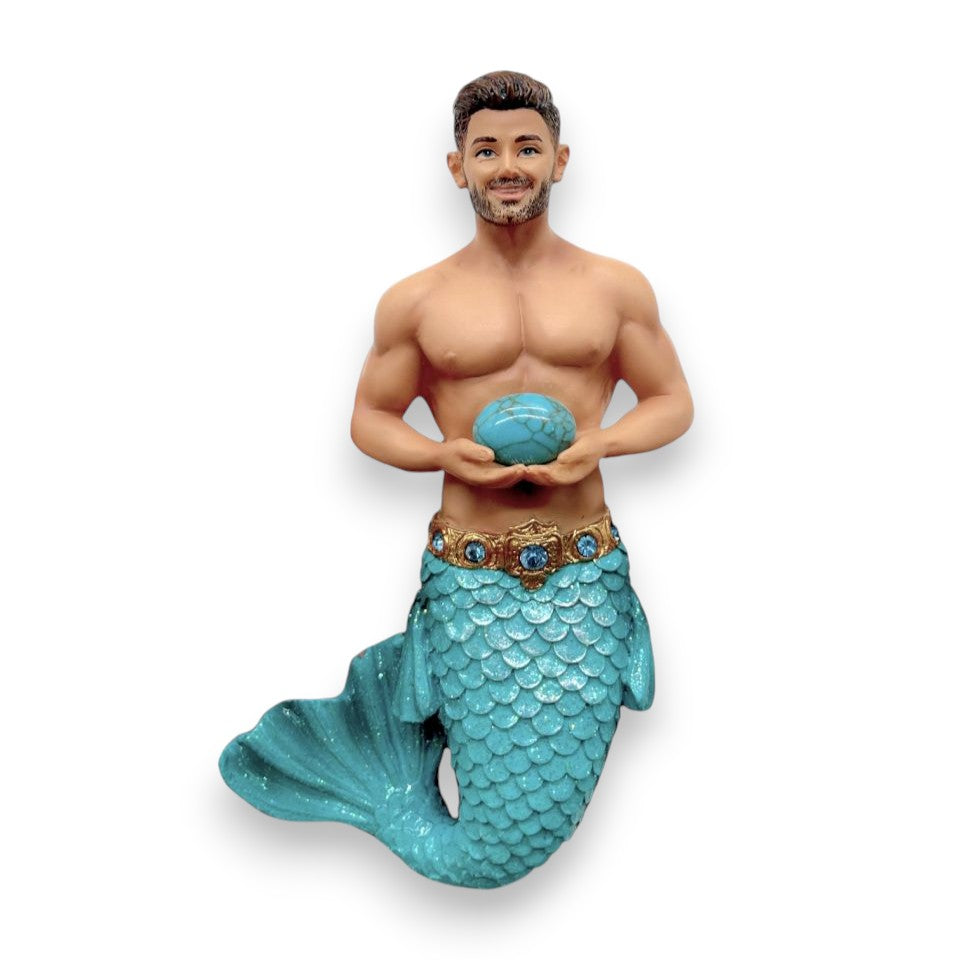 December Diamonds December Turquoise Collectible Merman Ornament 55-55500 - Mellow Monkey