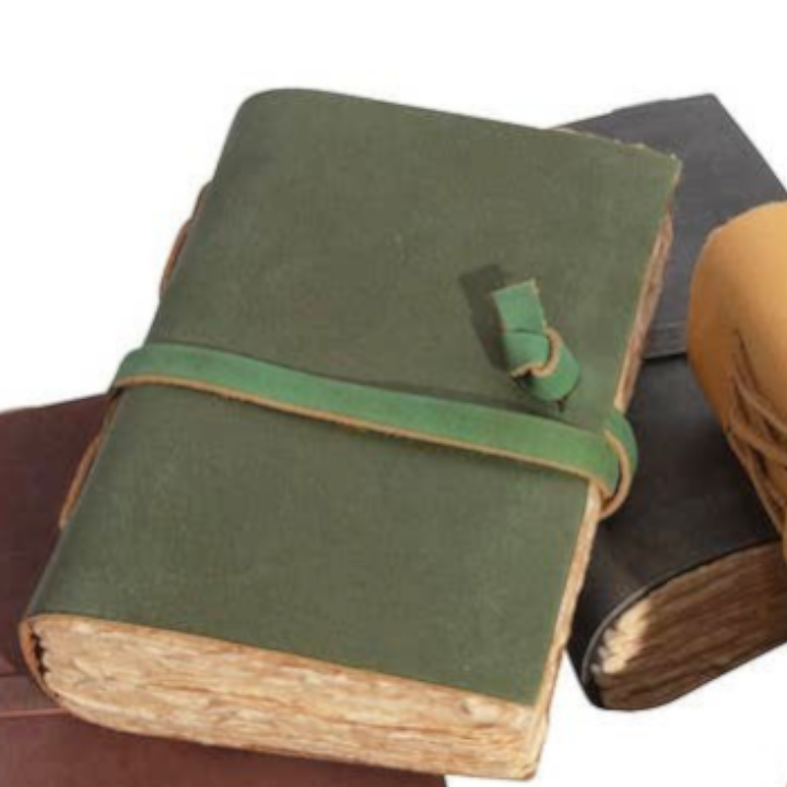 Mini Leather Wrap Journals - 1st Edition - 6-1/4-in x 4-1/4-in - Mellow Monkey