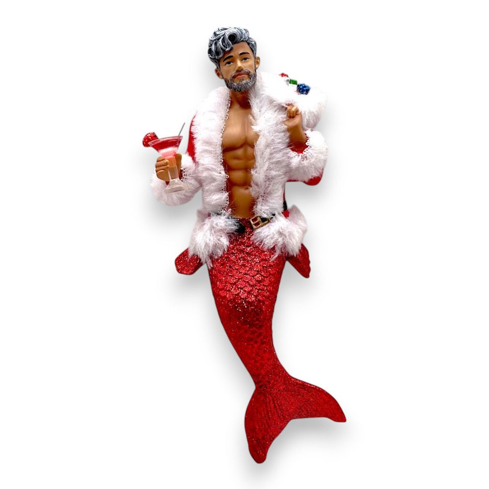 December Diamonds Hey Santa! Collectible Merman Ornament 55-55501 - Mellow Monkey