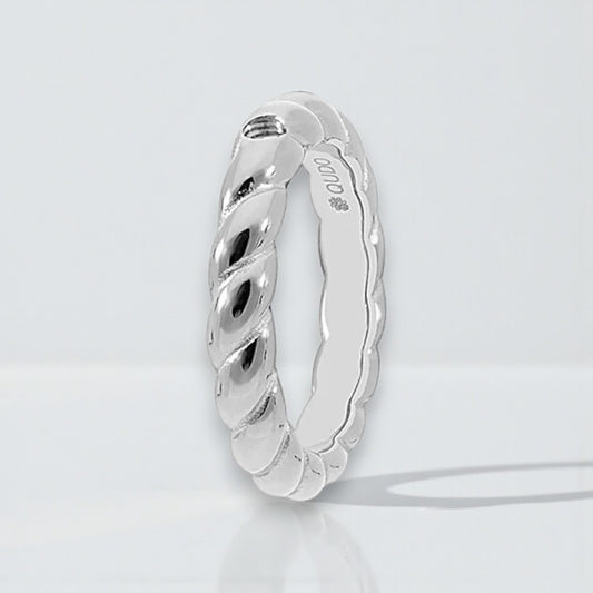 QUDO Basic LANA Ring - Silver - Mellow Monkey