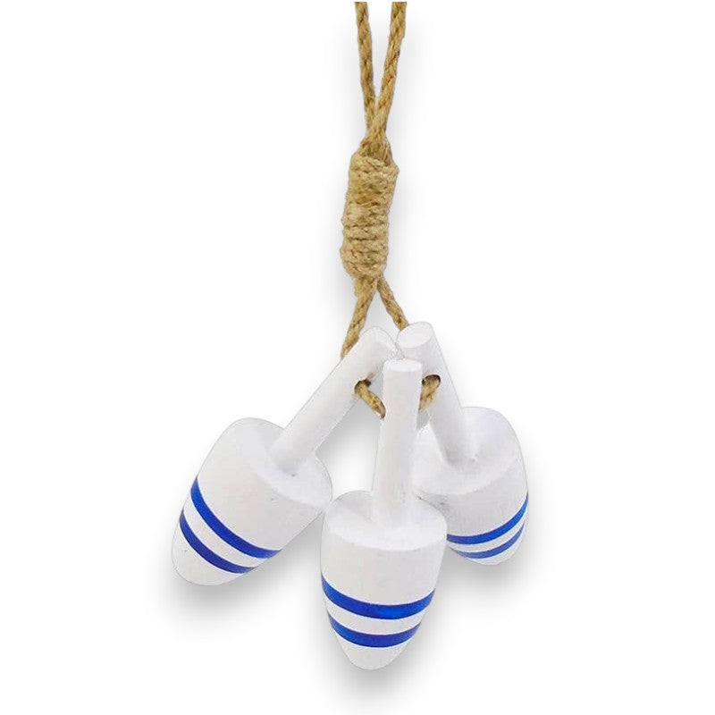 3 Piece Buoy Christmas Ornament - 9-in - Mellow Monkey