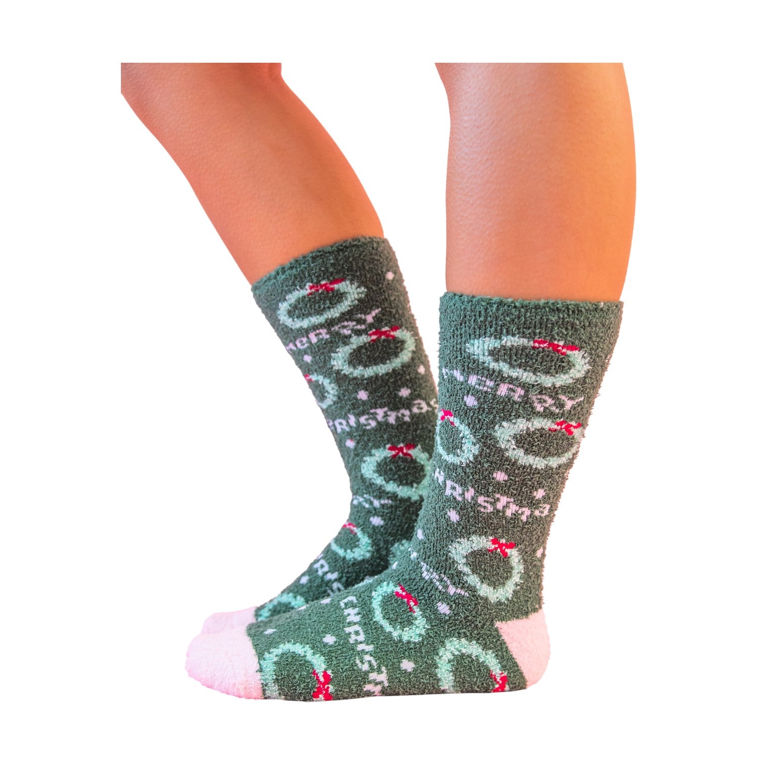 World's Softest - Cozy Crew Socks - Merry Christmas - Mellow Monkey