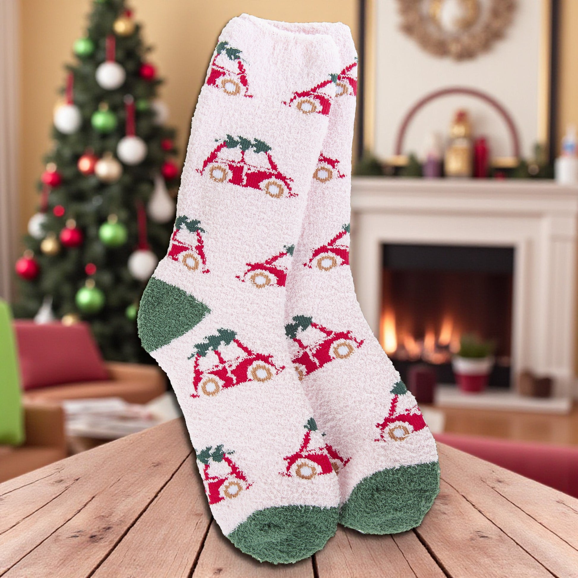 World's Softest - Cozy Crew Socks - Holiday Bug - Mellow Monkey