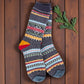 World's Softest - Seasonal Crew Socks - Navy Multi - Mellow Monkey