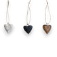 Mango Wood Heart Ornament with Jute Hanger - 1-3/4-in - Mellow Monkey