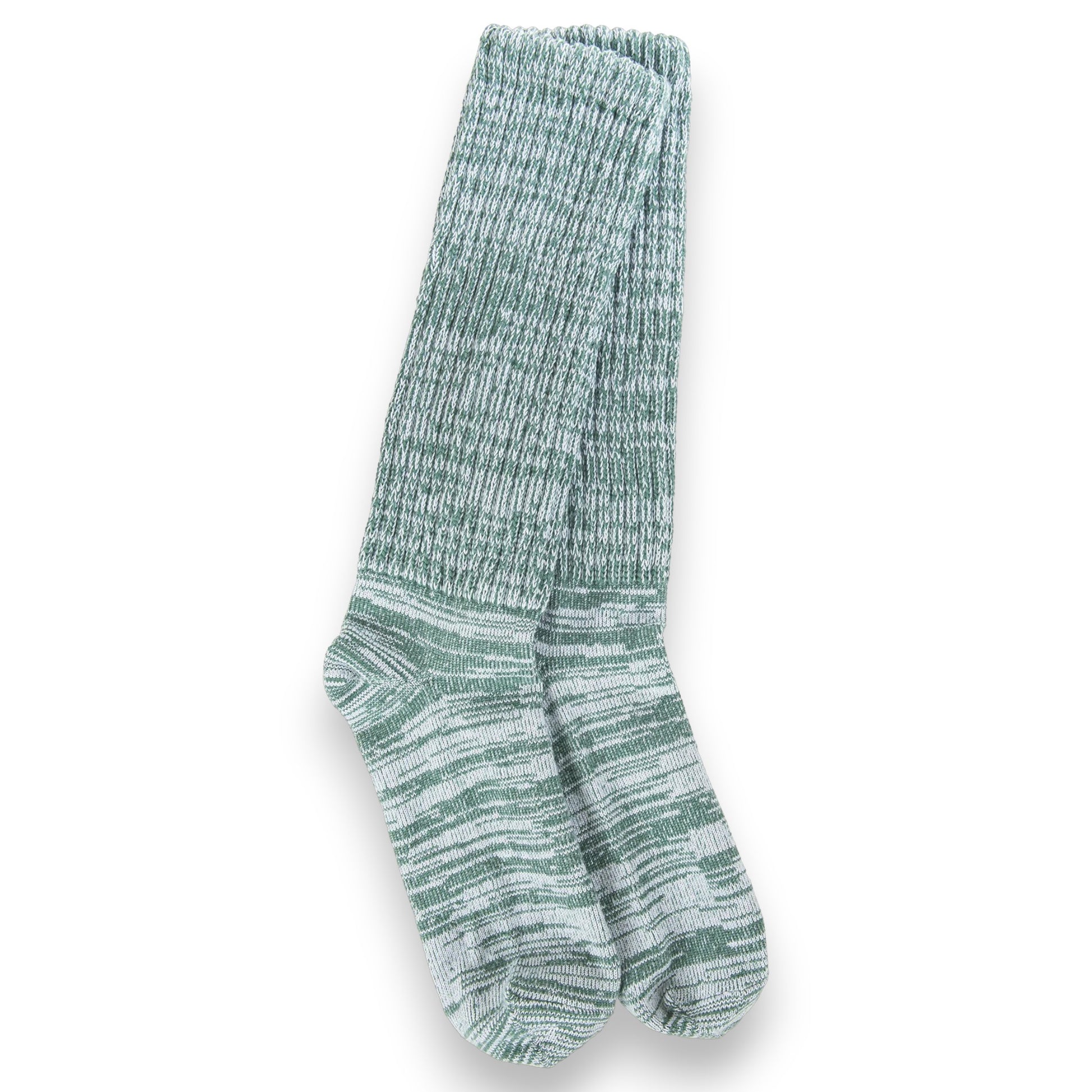 World's Softest - Slub Slouch Crew Socks - Spruce - Mellow Monkey