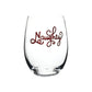 Naughty Stemless Wine Glass - Mellow Monkey