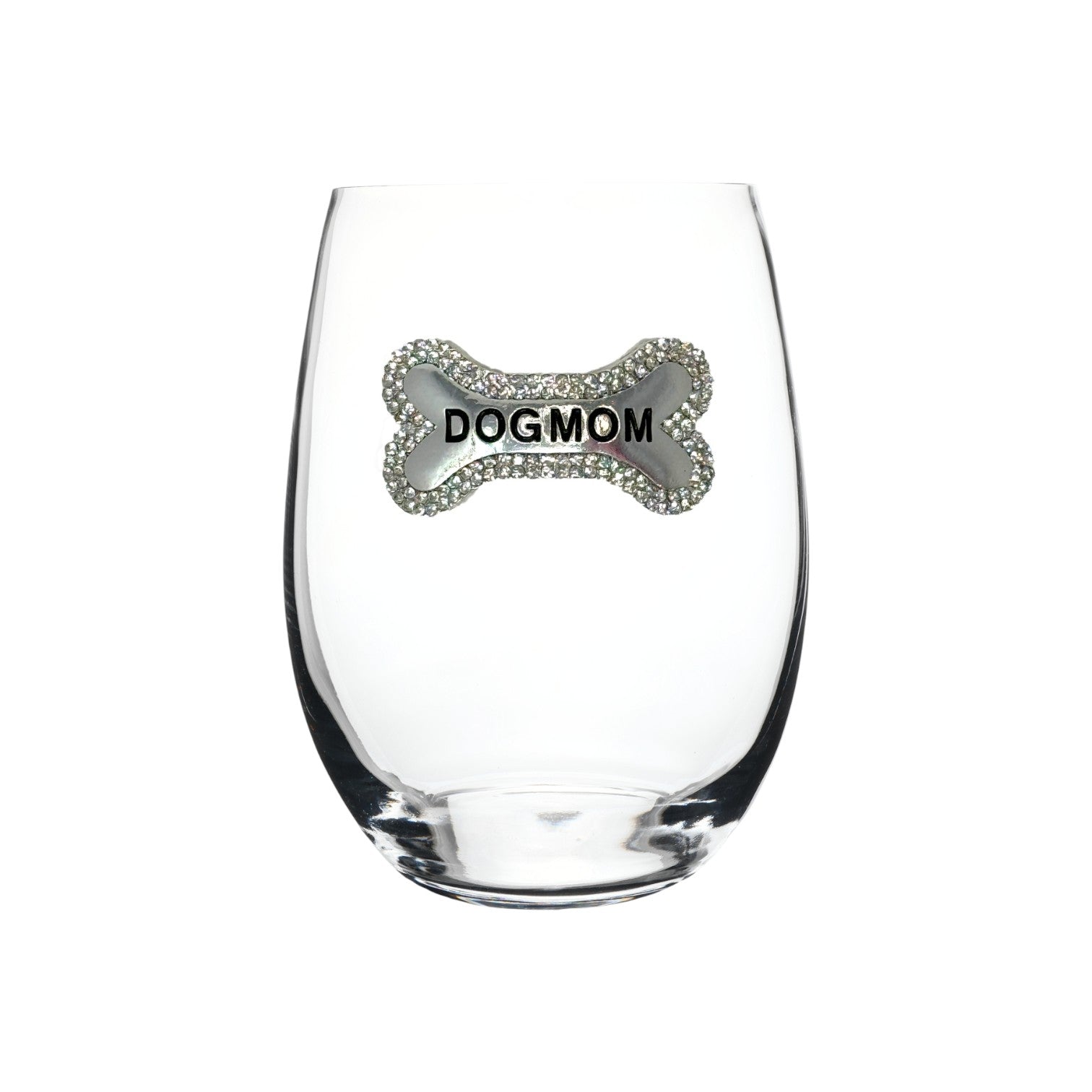 Dog Mom Stemless Wine Glass - Mellow Monkey