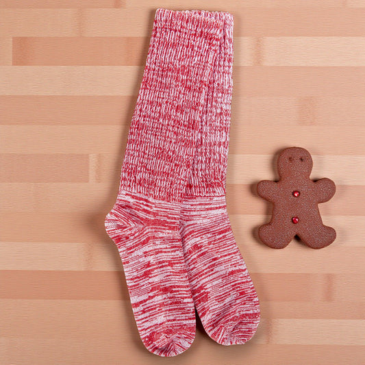 World's Softest - Slub Slouch Crew Socks - Peppermint - Mellow Monkey