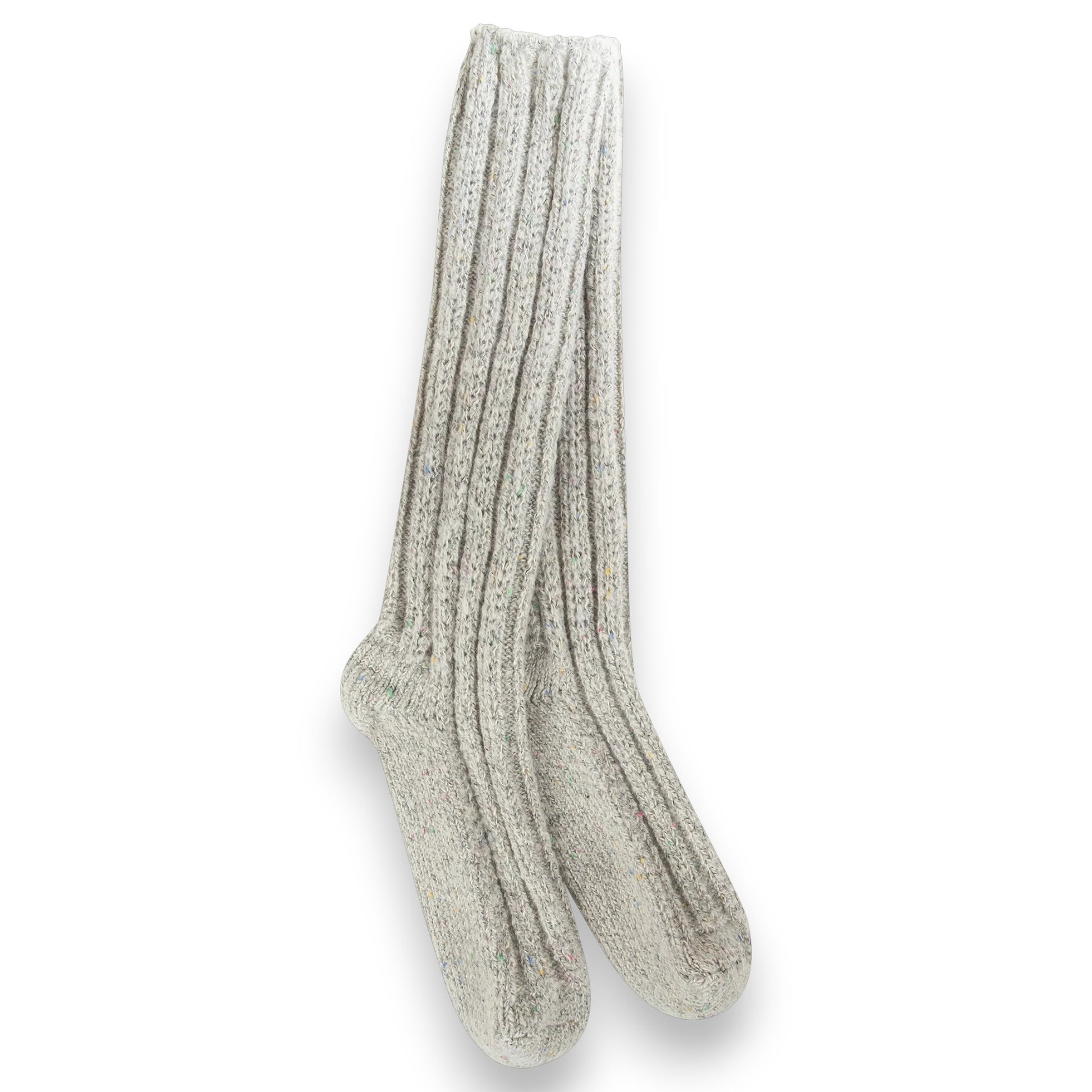 World's Softest - Sweater Slouch Crew Socks - Grey Confetti - Mellow Monkey