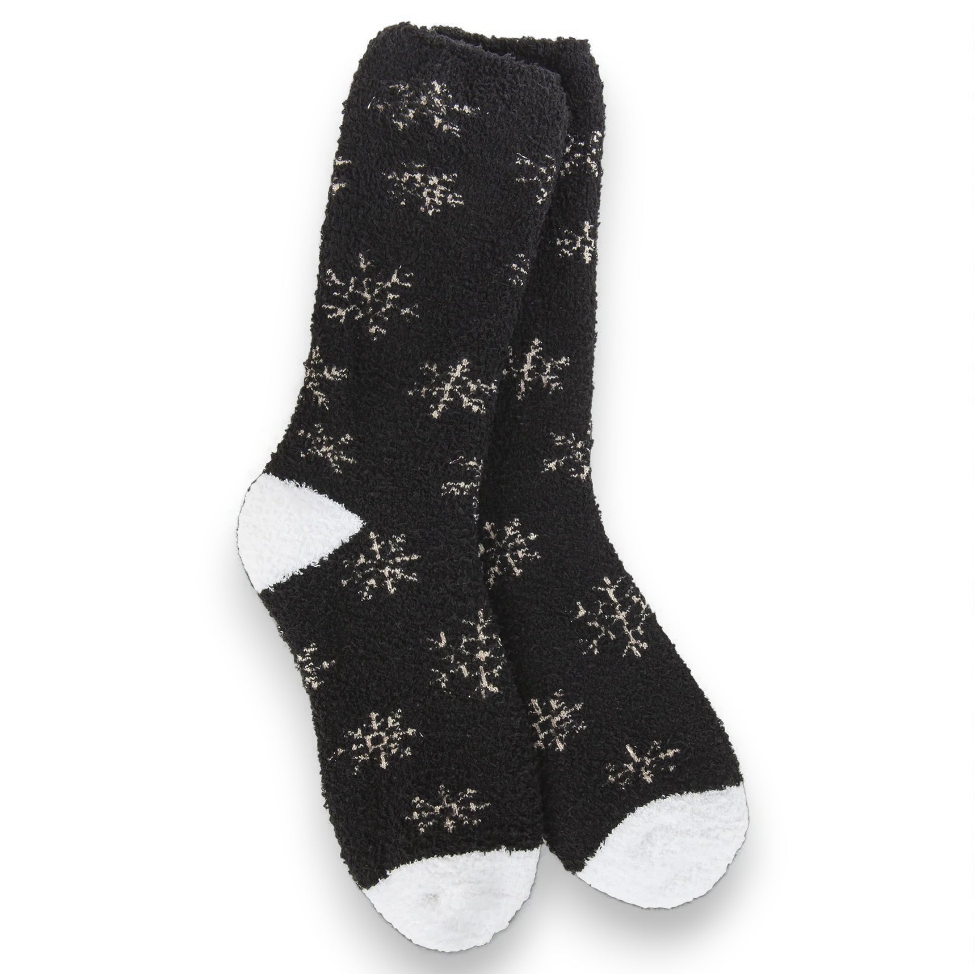 World's Softest - Winter Shimmer Crew Socks - Black - Mellow Monkey