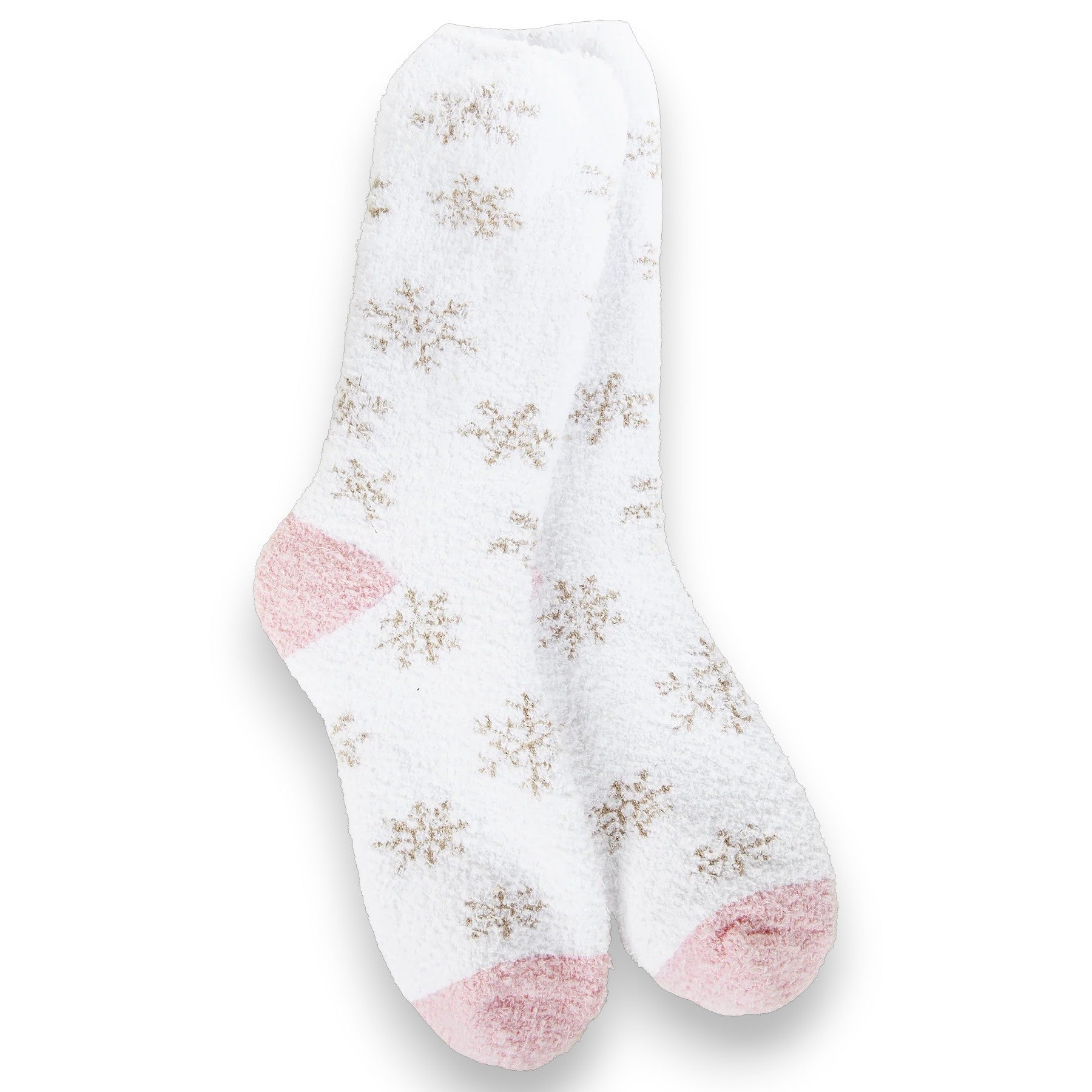 World's Softest - Winter Shimmer Crew Socks - White - Mellow Monkey