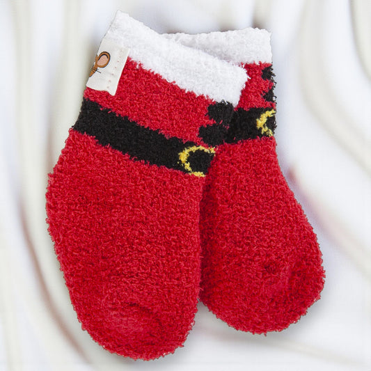 Mouse Creek - Infant Crew Socks - Santa - Mellow Monkey