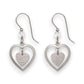 Silver Forest Silver Heart in Open Heart Earrings NE-2233 - Mellow Monkey