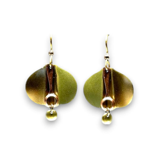 Silver Forest Mixed Modern Shapes Green Gold NE-2351