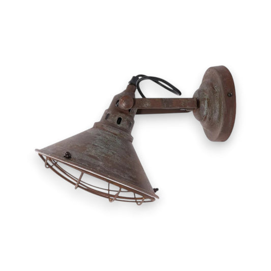 Rustic Wall Mounted Caged Sconce - Mellow Monkey