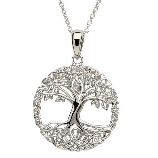 Tree of Life Silver Pendant Necklace - Mellow Monkey
