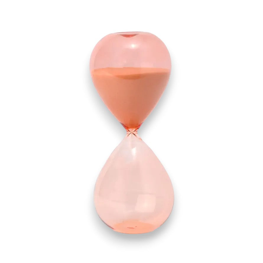 Peach Ombre Tinted 30 Minute Hourglass Timer - 7-3/4-in - Mellow Monkey