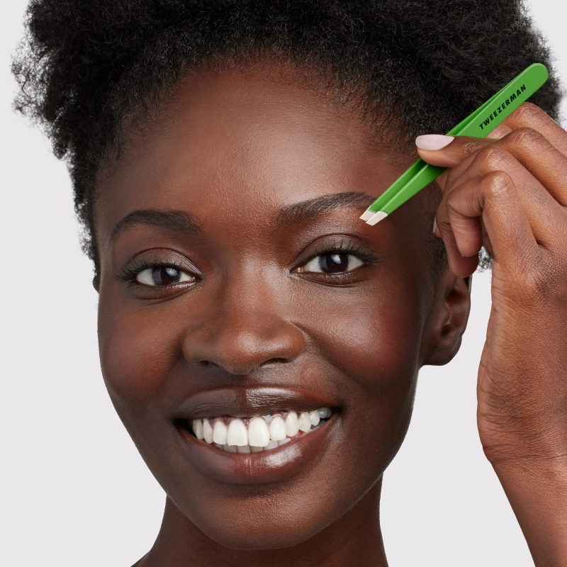 Tweezerman Slant Tweezers - Green Apple - Mellow Monkey