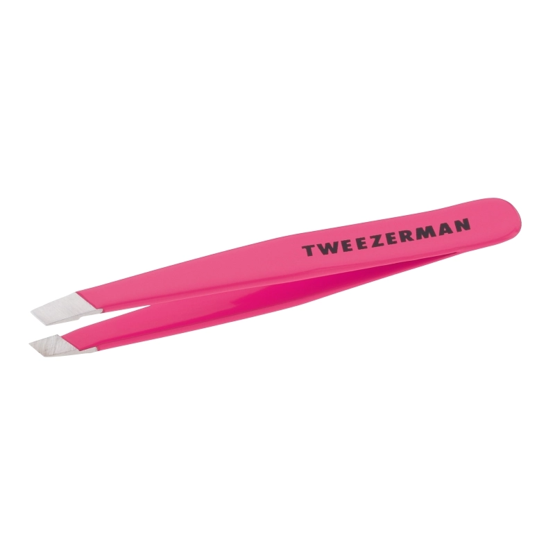 Tweezerman Mini Slant Tweezers - Neon Pink - Mellow Monkey