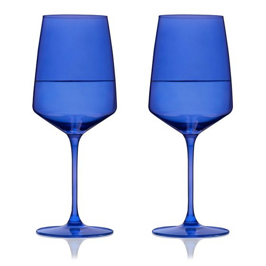 Cobalt Blue Wine Glass Set - Mellow Monkey