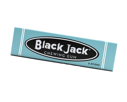Vintage Black Jack Chewing Gum - 5 Stick Pack - Mellow Monkey