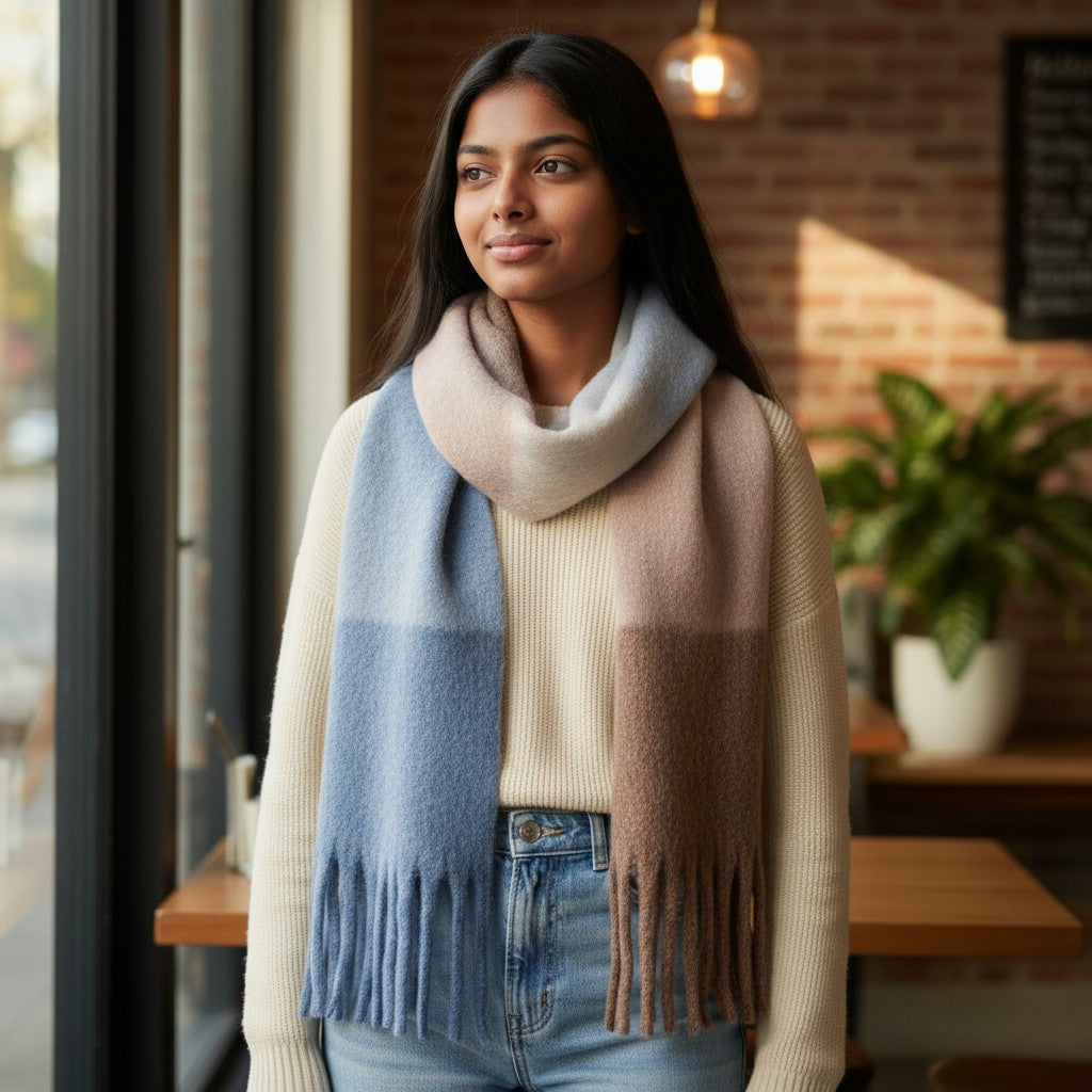 Ombre Scarf with Tassels - Mellow Monkey