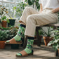 Plant Lady - Natural Bamboo Knit Socks - Mellow Monkey