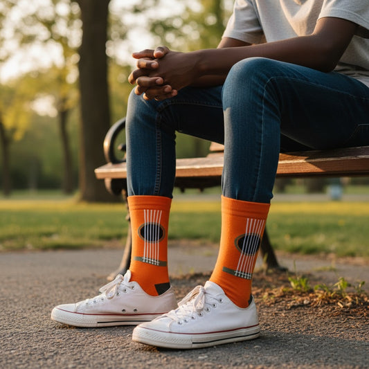 Strings - Natural Bamboo Knit Socks - Mellow Monkey