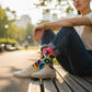 Retro Vinyl - Natural Bamboo Knit Socks - Mellow Monkey