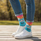 Let That Shit Go - Natural Bamboo Knit Socks - Mellow Monkey