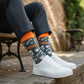 Expresso Yourself - Natural Bamboo Knit Socks - Mellow Monkey