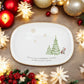 Christmas All Around - Oval Ceramic Platter - Winnie the Pooh - 15-1/2-in - Mellow Monkey