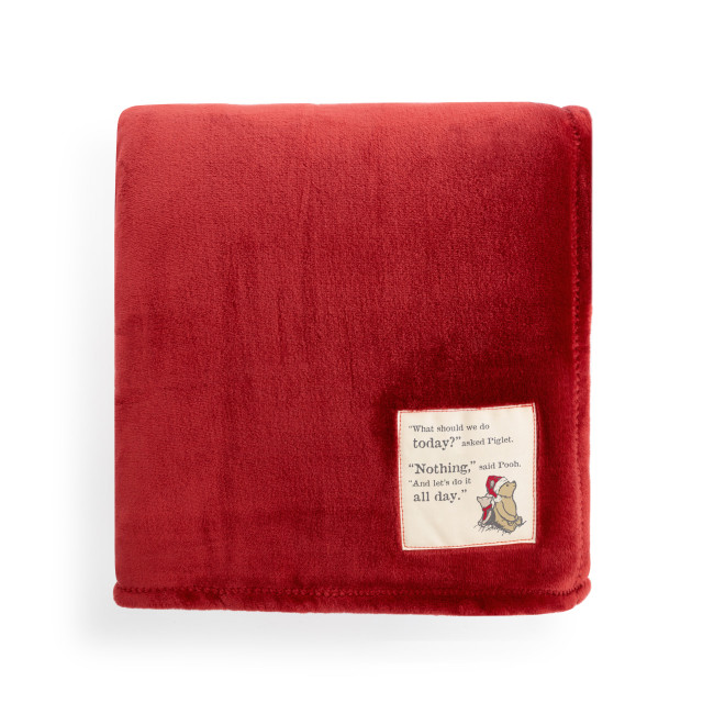 Nothing All Day -  Red Family Size Mega Blanket - Mellow Monkey