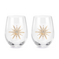 Star of Bethlehem Wine Glasses - Set of 2 - Mellow Monkey