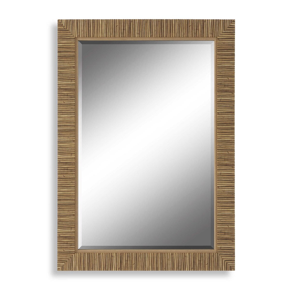 Salt + Light Rattan Rectangular Mirror - 35-in - Mellow Monkey