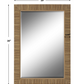 Salt + Light Rattan Rectangular Mirror - 35-in - Mellow Monkey