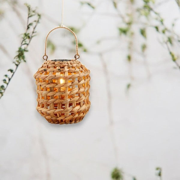 Mellow Monkey Woven Water Hyacinth Lantern - Thumbnail 2