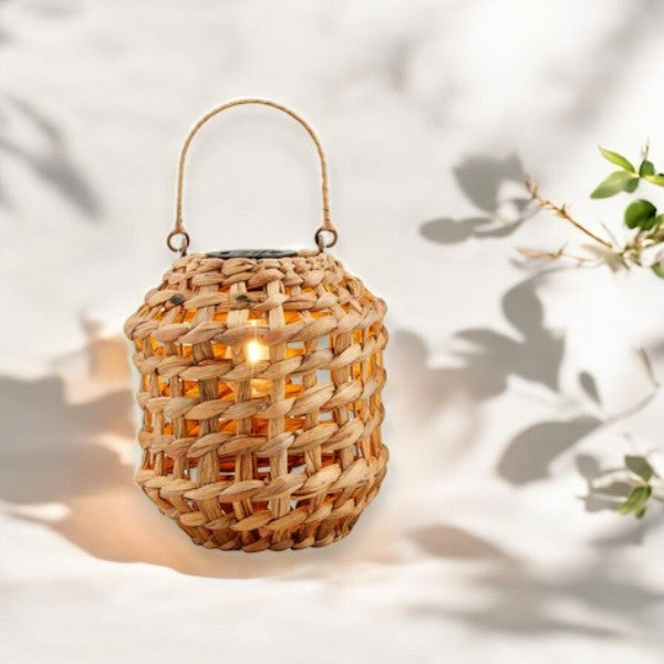 Mellow Monkey Woven Water Hyacinth Lantern