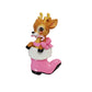 Nostalgic Baby Deer in Boot Personalized Ornament: Pink - Mellow Monkey