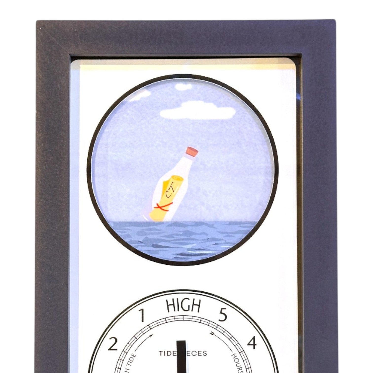 Tidepieces - Connecticut Message In A Bottle - NAVY Tide Clock - Mellow Monkey