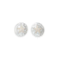 Hammered Silver Sand Dollars With Pearls - Earrings - Mellow Monkey