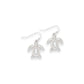Stylish Silver Turtles With Pearls - Earrings - Mellow Monkey