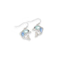 Shimmery Blue Dolphins With Crystals - Earrings - Mellow Monkey