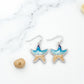 Sandy Beach Scene Starfish - Earrings - Mellow Monkey