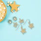 Green With Gold Starfish Drop - Earrings - Mellow Monkey