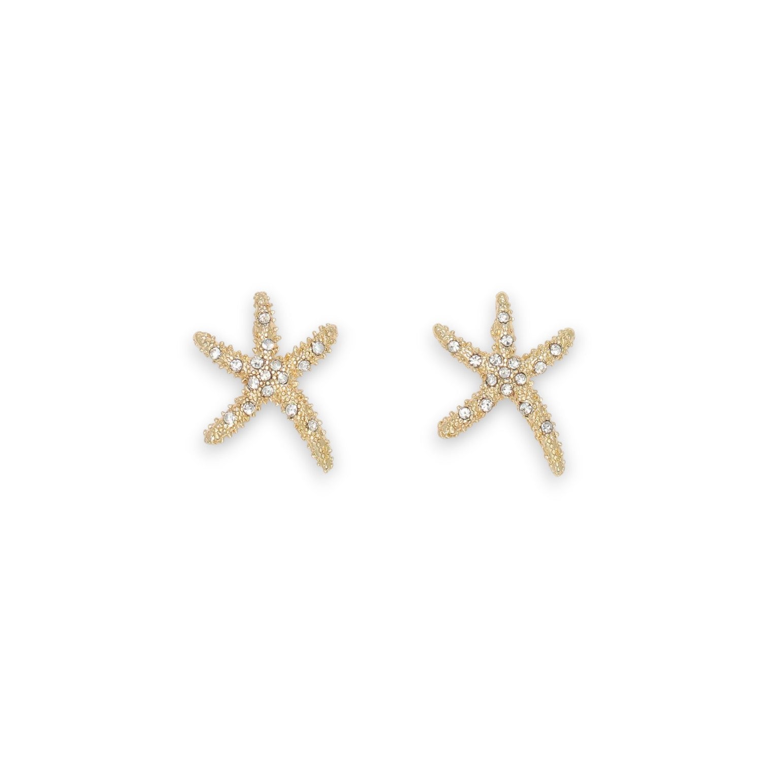 Crystal Studded Dancing Starfish - Earrings - Mellow Monkey