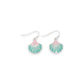 Glittery Blush And Mint Shells - Earrings - Mellow Monkey