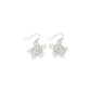Turtles With Mint Swirl And Crystals - Earrings - Mellow Monkey