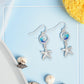 Shimmering Wave And Starfish - Earrings - Mellow Monkey
